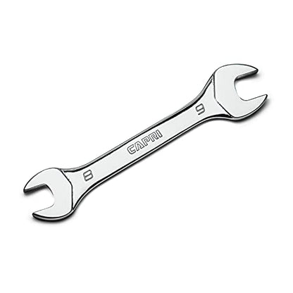 Capri Tools 8 mm x 9 mm Slim Mini Open End Wrench, Metric - size: 8 mm x 9 mm