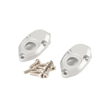 F10 Front Rear Portal Cover Set,CNC Aluminum Front Knuckle Rear Portal Cover 12mm Hex for Vanquish F10 Portal Axle VRD VS4-10 Phoenix (Silver Knuckle Set) - style: Silver Knuckle Set