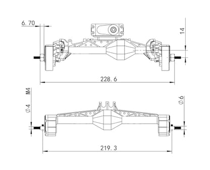 MEUS RACING Capra 1.9 Portal Axles Kit with Isokinetic 3-Section CVDs and Ackerman Steering Structure for Axial Capra 1.9 4X4 and DIY SCX10 SCX10 II Upgrades Parts (Standard-Silver) - color: Standard-silver