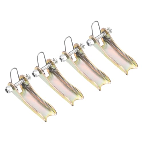 uxcell 1T Hook Safety Latch Kit, 4 Pack Thickened Metal Clevis Slip Hook Replacement Latch for Towing Receiver Hitch Truck Trailer, Color Steel (1.6 Inch / 40mm Length, 0.8mm Thinkness) - size: 1T, 1.6" / 40mm