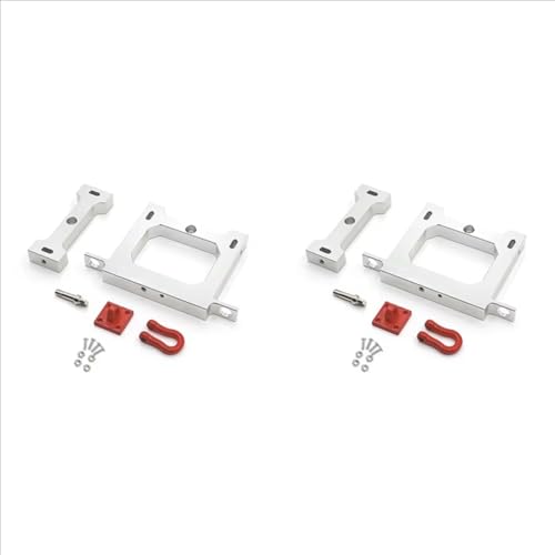 RC Car Accessories Compatible with WPL B14 B24 B16 B36 C14 C24 1/16 RC Truck Cars Upgrades Parts Accessories 2X Metals Rear Bumper Tow Hook
