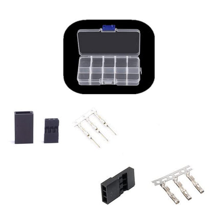 50PCS DIY Servo Extension Cable JR/Futaba Connector Male/Female Plug with 2.54 Terminal for RC Robot Airplane Car Servo ESC (Mix x50 Ordinary) - style: MIX x50 Ordinary