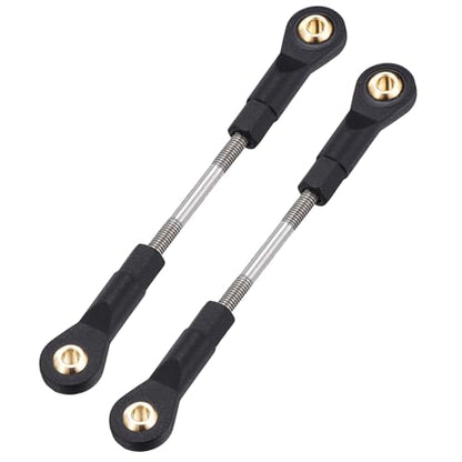 MECCANIXITY 2Pcs Adjustable Turnbuckles Camber Links, 69-79mm Turnbuckle Rod Steering Servo Linkage with M3 Ball Head Rod Ends for RC Car Replace Parts DIY - size: 69-79mm