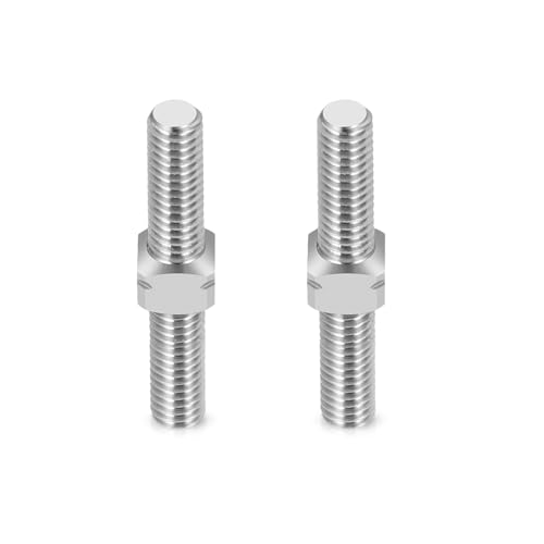 RCHUBAM 2PCS RC Turnbuckles Camber M3 Link Rod for 1/10 TRX-4 Slash 4X4 | 1 Pairs 14mm-50mm Suspension Rod,Alloy Steering Linkage Tie Rods - style: 20mm