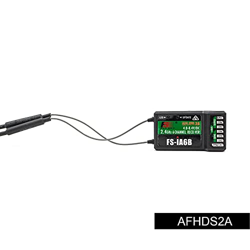 Flysky FS-iA6B 2.4Ghz 6 Channel Long Range Dual Pass PPM PWM Output and Telemetry with ibus Receiver for RC Car Boat