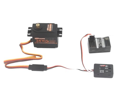 1Pcs Mini Gyro Stabilizer for RC Car & Boat, 4.8-7.4V Gyroscope Stability Control Drift Module, Compatible with 1/10 1/12 Crawler, RX-7D, Digital/Analog Servo