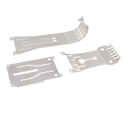 KYX Racing Stainless Steel Skid Plate Guard Chassis Guard for 1/10 Rc Crawler Tamiya Hotshot II
