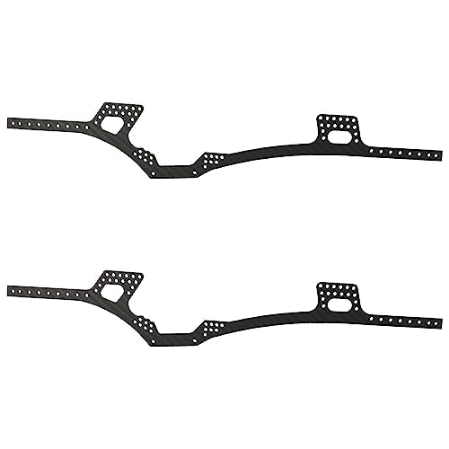Adjustable LCG Chassis Carbon Fiber Frame Rails for 1/10 RC Crawler Axial SCX10 & SCX10 II 90046 90047 86100 Lower Center of Gravity Upgrade Parts