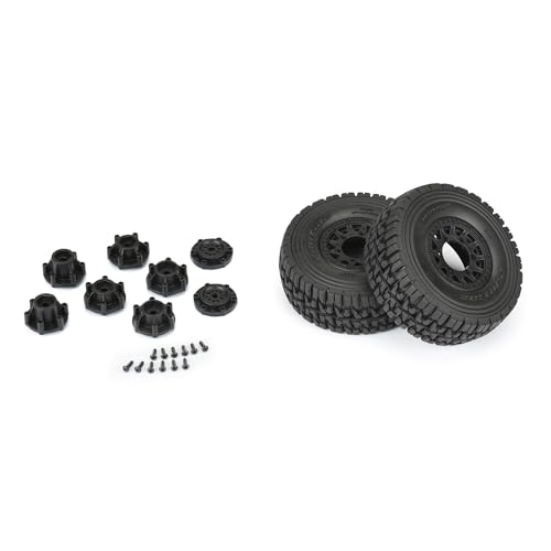 Pro-line Racing Mirage TT 2.2"/3.0" Belted SC Tires Mounted on Raid Black 6x30 Removable Hex 12mm & 14mm Wheels 2 PRO1024811