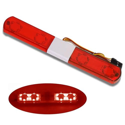1/10 RC Car Simulation Police Lights Multi-Function Flash LED Lamp Nine Flashing Light Modes for 1/8 Crawler Off Road Rally Truck Cars HSP Traxxas Tamiya RC4WD Axial Arrma (Red 145mm) - color: Red 145mm