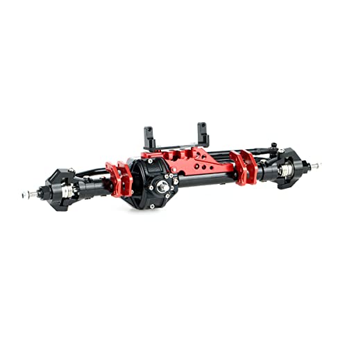 LCX Racing 1/10th RC Crawler Car CNC Aluminum AR60 OCP Upgrade Front Axle Complete Set for Axial Wraith RR10 Bomber SMT10, Upgrades Parts Accessories (Front Axle)