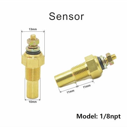 Coolant Temperature Sensor, Water/Oil Temp Temperature 1/8 NPT Electrical Sender Transmitter Sending Unit Temp Sensor