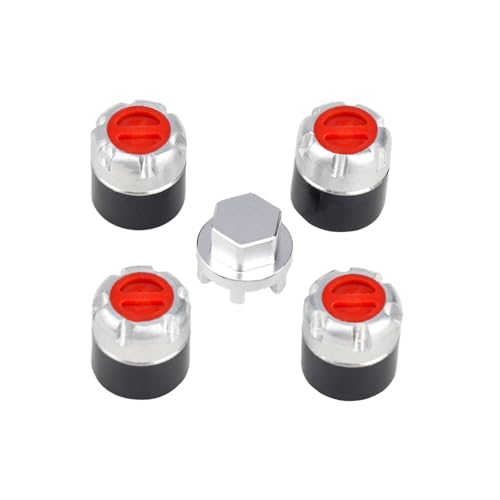 4PCS TGCWENG M4 CNC Aluminum Alloy RC Wheel Hex Nuts with Tools Suitable for TRX4 Axila SCX10 Redcat HSP Etc 1/10 RC Crawler Car (Red) - color: Red