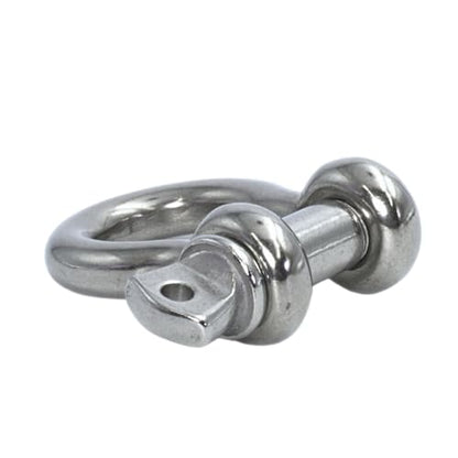 316 Stainless Steel Bow Shackle with Oversized Screw Pin, Marine-Grade Hardware for Anchor Lines, Towing, Dinghies, Canoes, Trailers, Utility Tie-Downs & Off-Road Recovery - size: 1/4" with 5/16" Pin .55T WLL, style: 01-Pack