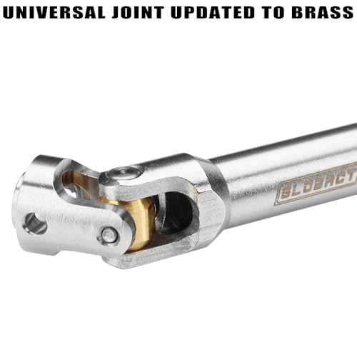 Stainless Steel Driveshaft for 1/10 RC Crawler TRX4 SCX10, 75-89mm | CNC Machined, Heavy-Duty Drive Shafts, Splined Engagement - size: 75-89mm