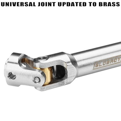 Stainless Steel Driveshaft for 1/10 RC Crawler TRX4 SCX10, 112-162mm | CNC Machined, Heavy-Duty Drive Shafts, Splined Engagement - size: 112-162mm