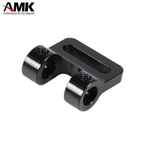 AMK Aluminum Modular Fairlead 4.5mm Tube for Tow Winch Rope 1/10 Scale Bumper Mount Accessories for RC Crawler Axial SCX10 Element Enduro Gen7 Gen8 TRX6 TRX4 Upgrades (Black) - color: Black