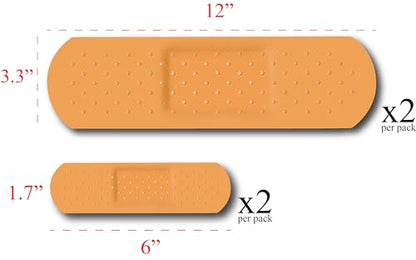 4 Pack Vehicle Bandage Stickers for Cars and Trucks Big 3M Decal Bumper Huge dent Cover auto Funny Graphic Viny Safe for Paint Damaged Scratched ding Body Decals Sticker Crack Large - size: Large
