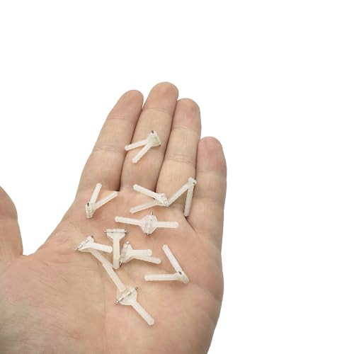 10PCS RC Airplane Plastic Needle Hinge Pin Hinge for RC Plane Helicopter Aircraft DIY Model Plane Fix Wing Parts Foam Model Plane Replacement (2.5x33mm) - style: 2.5x33mm