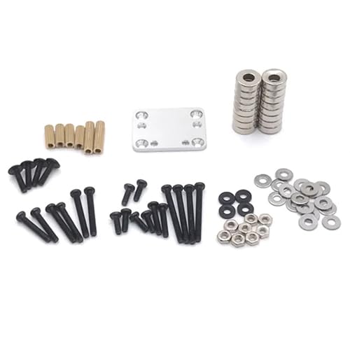 RC Crawlers Components For Wltoys 284131 K999 K979 K969 K989 P939 P929 For Kyosho For MINI-Q RC01 1:28 RC Car Upgrade Parts Body Post Magnet Invisible Fixed Mount(Silver) - color: Silver