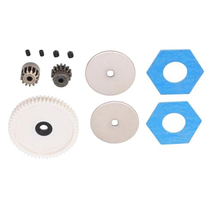 RC Car Parts for Axial for SCX10 90046 90047 1/10 RC Crawler Car Upgrade Parts Gearbox Transmission Gear Set 54T Spur Gear 13T 15T Motor Gear(Blue) - color: Blue