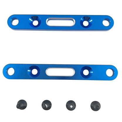 Suspension Arm Mount Set for ARRMA Mojave 4X4 4S BLX RC Truck (Blue) | Aluminum Alloy,Front,Rear,1/8 Scale,ARA320589 Compatible,ARA320590 Compatible,CNC Machined,High Strength,Precision Fit - color: Blue