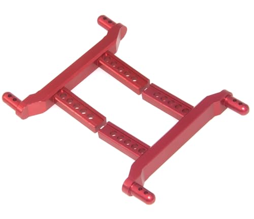 Body Post Compatible with SCY 16101 16102 16103 1/16 Parts RC Car F/R Body Pillars Front Rear Aluminum Alloy Upgrade Replace(Red) - color: Red