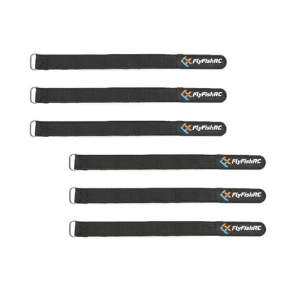 6pcs 15x250mm Fiber Rubber RC FPV Battery Strap for 4S 6S Drone Quad
