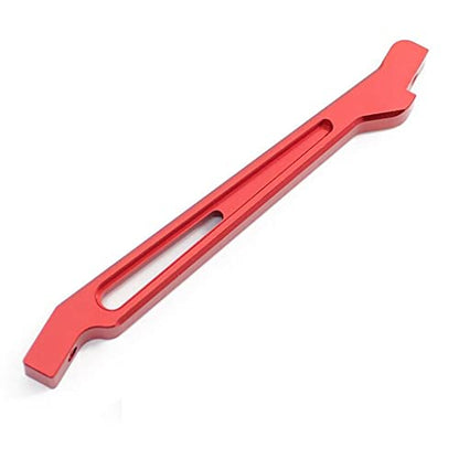 Aluminum Alloy Chassis Brace Support Kit for ARRMA 1/8 RC Truck - Stronger Stability & Exquisite Design - Metal Upgrade Parts for Remote Control Hobby Model - Red - color: Red