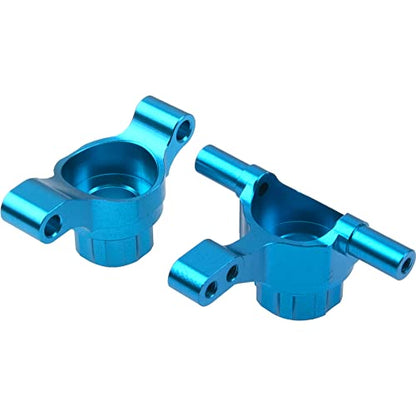 Aluminum Front Steering Knuckle Carrier Blocks & Rear Stub Axle Carrier Hub Set Compatible with Tamiya TT02 1/10 RC On Road Touring Car Upgrade Parts