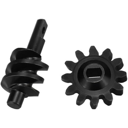 Hot Racing SXTY9212C Steel 2/12T Center Worm Gear Set for SCX30 Crawler - CNC Machined Upgrade Replacement Gearbox Gears