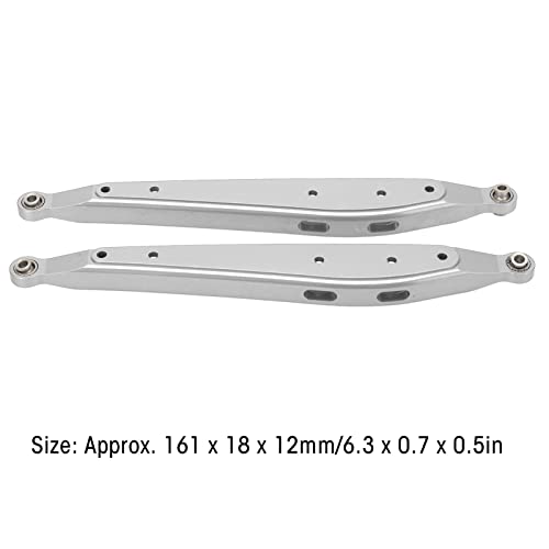 RC Aluminum Rear Trailing Arm,Lightweight Aluminum Rear Trailing Arm Replaceable Parts for Axial RBX10 1/10 Remote Control Car(Silver)