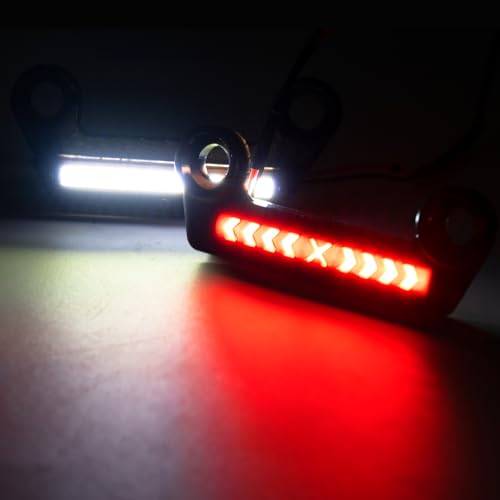 LSG LED Headlight Taillights kit Front Rear Lights RC Car White Red Light Kit for 1/16 Tra-xxas Mini Maxx Small X Brushless 2S Rc 4Wd Electric Bigfoot Off-Road Vehicle Upgrades Parts