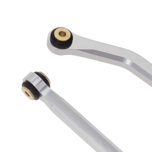 DKKY CNC Aluminum High Clearance for 1/24 RC Crawler LWB 133.5mm Axial SCX24 AXI90081 Deadbolt AXI00004 B17 Upgrades (Silver) - color: Silver