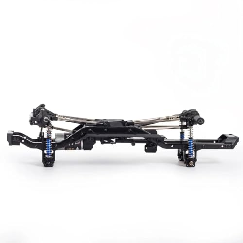 313mm Wheelbase Nylon Chassis Frame Front Rear Axles Kit with 2-Speed Transmission 35T 550 Motor for 1/10 RC Crawler Axial SCX10 TRX4 D90 DIY Upgrade Parts