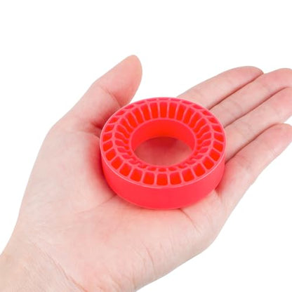 1.0 tire inserts, silicone inserts 1.0 Silicone Rubber Tire Inserts for RC TRX4M SCX24 Fcx24 Ax24 1/18 1/24 RC Crawler Wheels Tire Foam Fill Kit for OD 58-63mm (Red) - color: Red