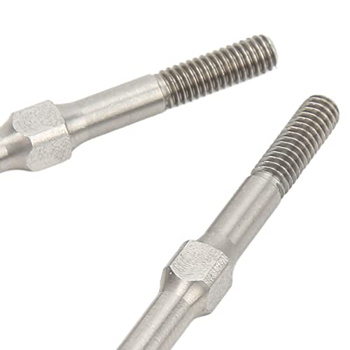 2Pcs RC Steel Turnbuckle M4 48mm RC Turnbuckle Link for ARRMA Granite for Big Rock for Typhoon for Senton 3S Brushless Brushed Series 1/10 RC Cars