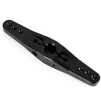 RC 15T Aluminum Metal Servo Horn Double Arm Steering Arms Black for 1/5 Scales RC Servo Repair Parts Accessories, Universal 15T Servo Arm Horn