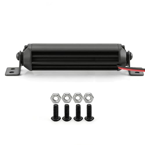 stmu 2.98 Inch 15 LED RC Light Bar Aluminum RC Roof Light Kit, RC Crawler Accessories Compatible with Axial SCX10 Traxxas TRX4 TRX4M Arrma Senton Redcat GEN7 1/10 & 1/18 Scale