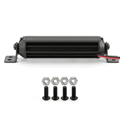 stmu 2.98 Inch 15 LED RC Light Bar Aluminum RC Roof Light Kit, RC Crawler Accessories Compatible with Axial SCX10 Traxxas TRX4 TRX4M Arrma Senton Redcat GEN7 1/10 & 1/18 Scale
