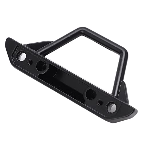 RC Front Bumper Set, RC Metal Bumper High Hardness Remote Control Car Front Bumper with 2 LED Headlights for SCX24 1/24 RC Car Crawler Scx24 Bumper
