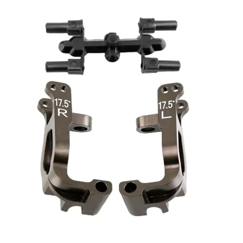 RC Cars Crawler Parts Compatible with Kyosho MP9 MP10 1/8 RC Car Upgrade Parts Accessories 2pcs Metal 17.5 Degrees C-Hub Carrier Caster Block IFW474