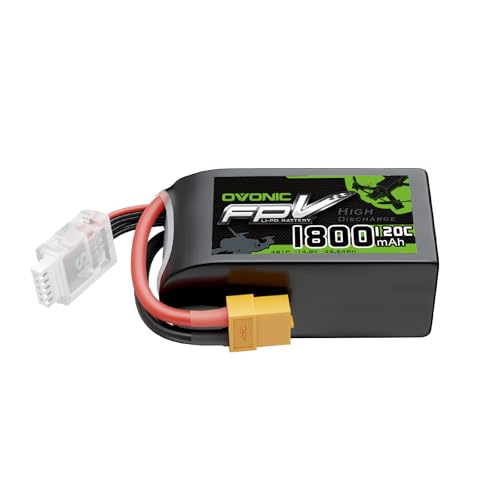 OVONIC 14.8V 120C 1800mAh 4S Lipo Battery