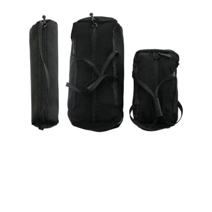 3PCS Simulation Storage Bag Set Compatible with 1/8 1/10 RC Crawler Cars Including, and Models(Black) - color: Black
