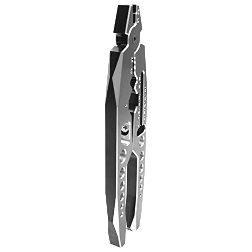 RC Shock Absorber Pliers RC Multifunction Pliers RC Rod Ends Disassemble Tools & Small Cross Socket Spanner Compatible with Traxxas Arrma Axial Losi Redcat HSP 1/8 1/10 RC Car Truck (Black) - color: Black