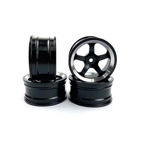Parts For MN86KS G500 For MN MN86K 4WD Metal Upgrade Wheel Hub Rim Car Crawler Off Road Truck RC Spare Parts DIY Vehicles(Black) - color: Black