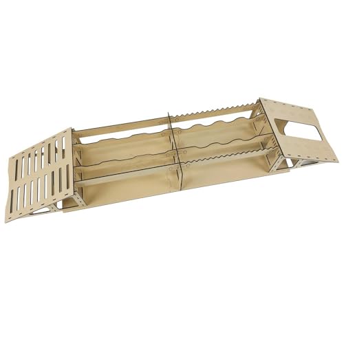 RC Crawler Bridge Obstacle Ramp, Detachable Climbing Bridge Track for 1/18 1/24 Scale RC Crawler Cars, Tabletop RC Rock Crawling Course Accessory