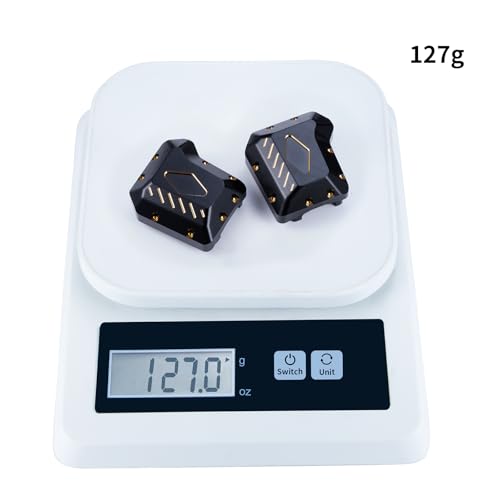 LSG 2PCS Brass Front and Rear Axles Housing Diff Cover 127g Counterweight for 1/10 TRX4 TRX6 RC Crawler Upgrade Parts