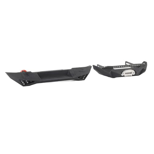 Racing Metal Front Rear Bumper Set Compatible with Axial SCX10 90046 RC Crawler 6061 Aluminum Alloy Collision Kit Mounting Hardware