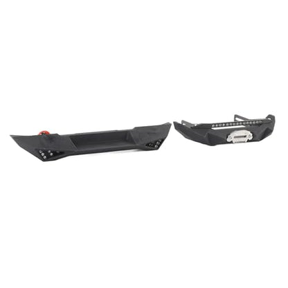Racing Metal Front Rear Bumper Set Compatible with Axial SCX10 90046 RC Crawler 6061 Aluminum Alloy Collision Kit Mounting Hardware